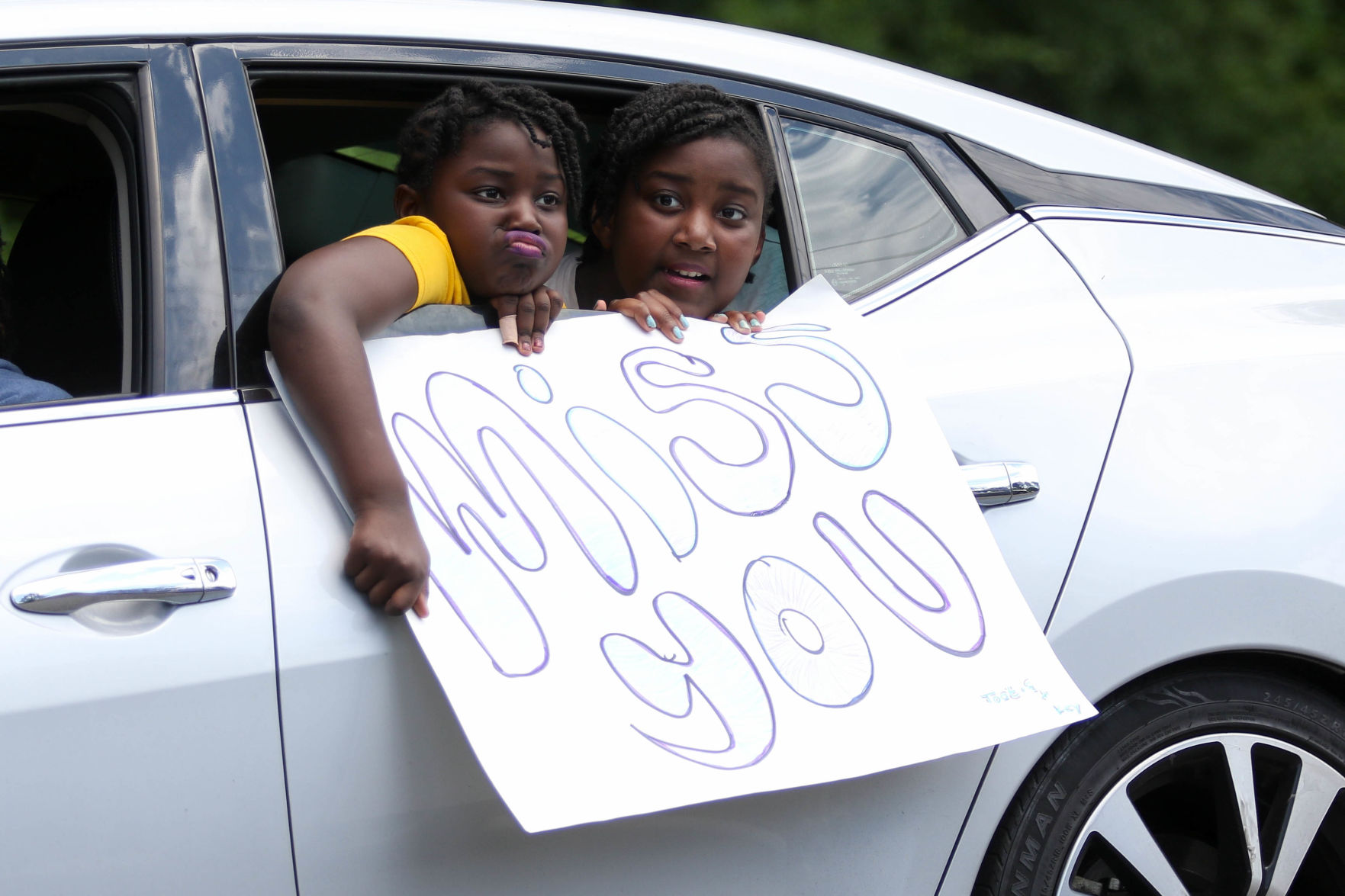 Car parade for Oak Park Nursing Home and Independent Living Community residents